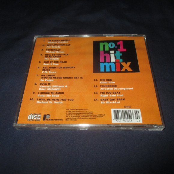 No 1 Hit Mix by Various Artists (CD, 1984, Realm Records) - Picture 3 of 3